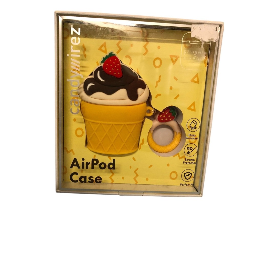 Candywirez Ice Cream‎ Cone AirPods Case with Strawberry Design